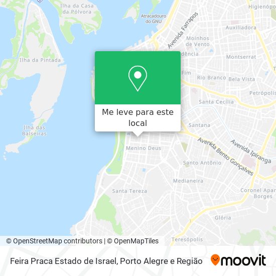 Feira Praca Estado de Israel mapa