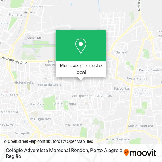 Colégio Adventista Marechal Rondon mapa