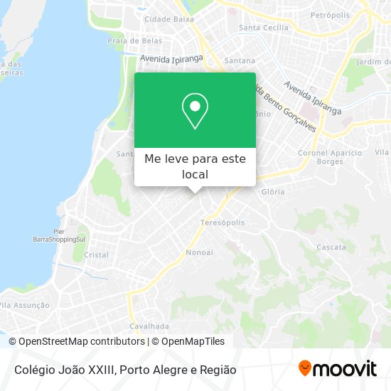 Colégio João XXIII mapa