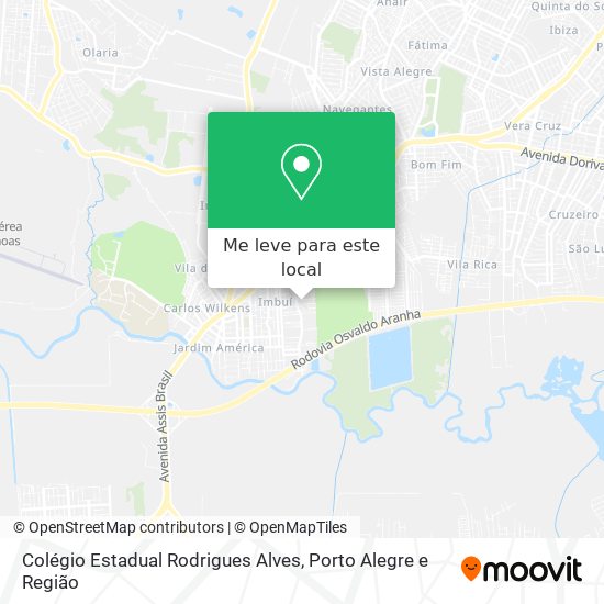 Colégio Estadual Rodrigues Alves mapa