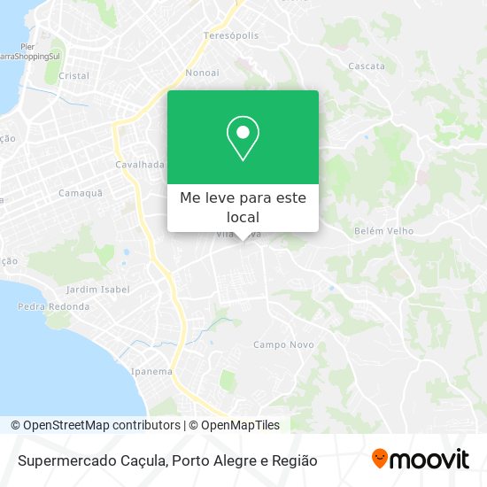 Supermercado Caçula mapa