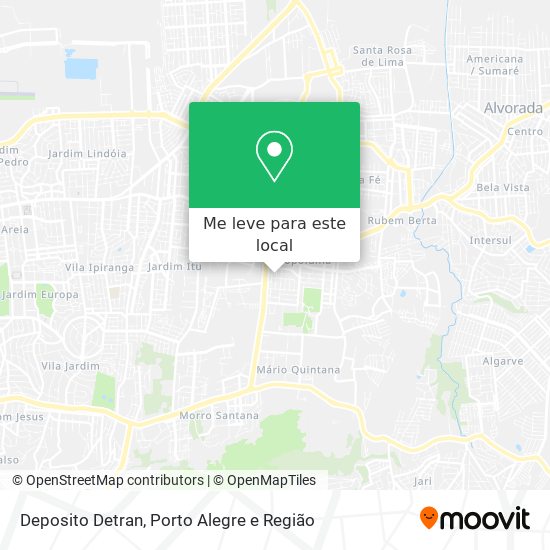 Deposito Detran mapa