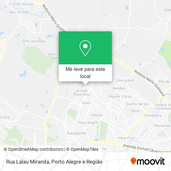 Rua Lalau Miranda mapa