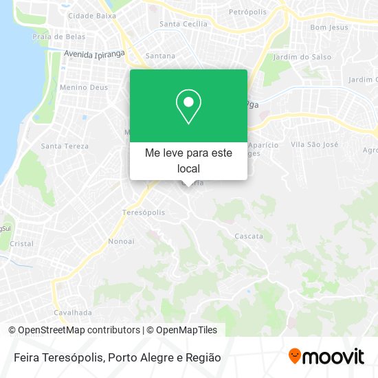 Feira Teresópolis mapa