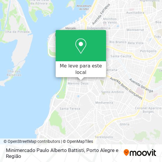 Minimercado Paulo Alberto Battisti mapa