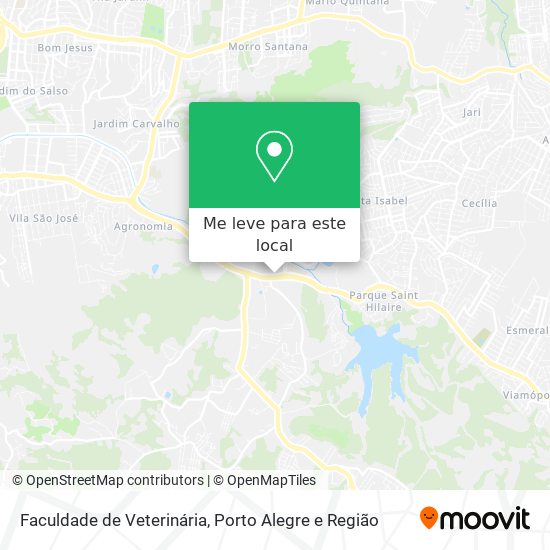 Faculdade de Veterinária mapa