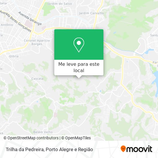 Trilha da Pedreira mapa