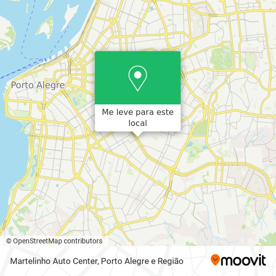 Martelinho Auto Center mapa