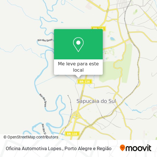 Oficina Automotiva Lopes. mapa