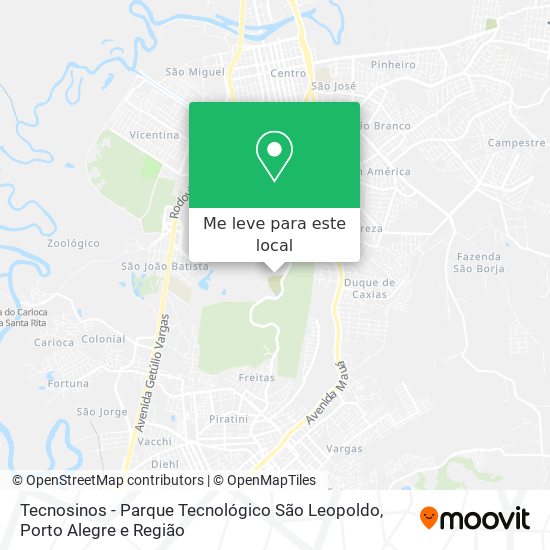 Tecnosinos - Parque Tecnológico São Leopoldo mapa