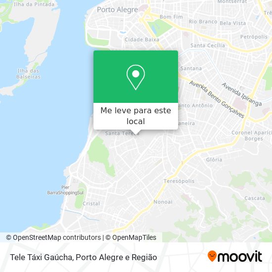 Tele Táxi Gaúcha mapa