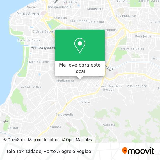 Tele Taxi Cidade mapa