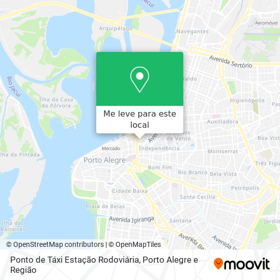 Ponto de Táxi Estação Rodoviária mapa