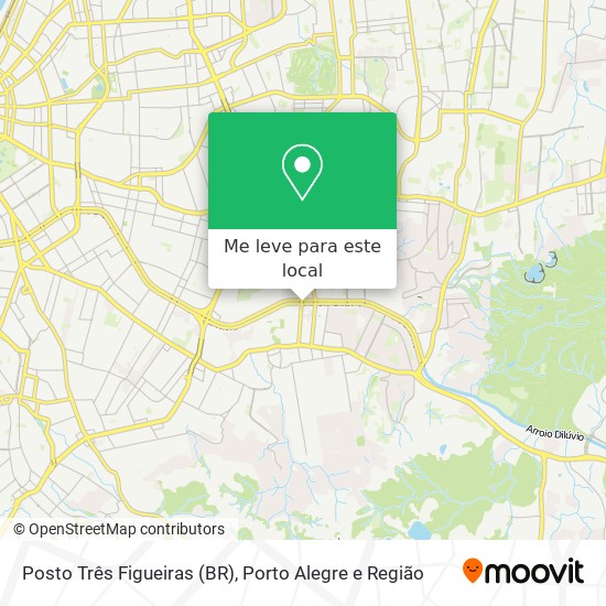 Posto Três Figueiras (BR) mapa