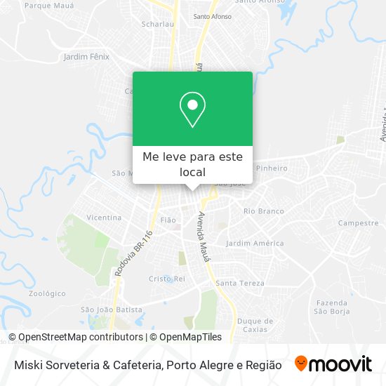 Miski Sorveteria & Cafeteria mapa