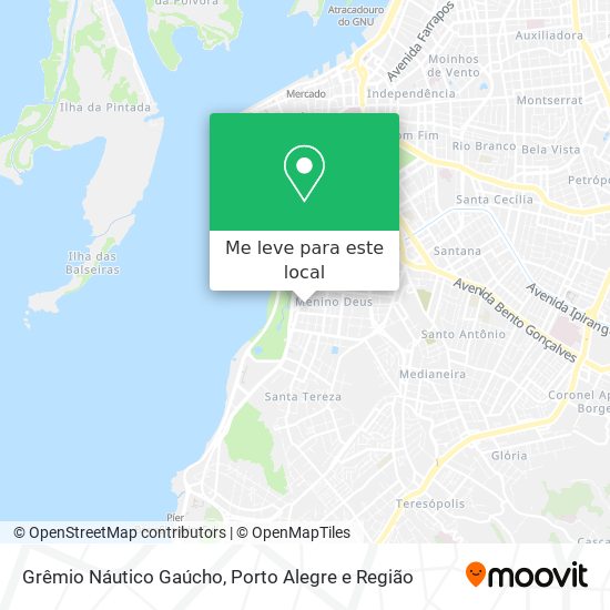 Grêmio Náutico Gaúcho mapa