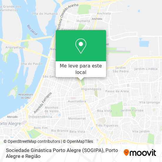 Como chegar até Sociedade Ginástica Porto Alegre (SOGIPA) de Ônibus ou  Metrô?