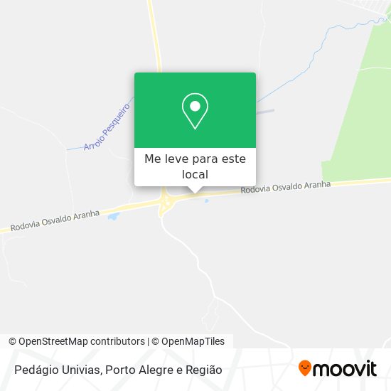 Pedágio Univias mapa