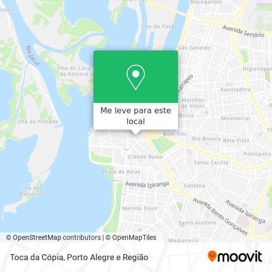 Toca da Cópia mapa