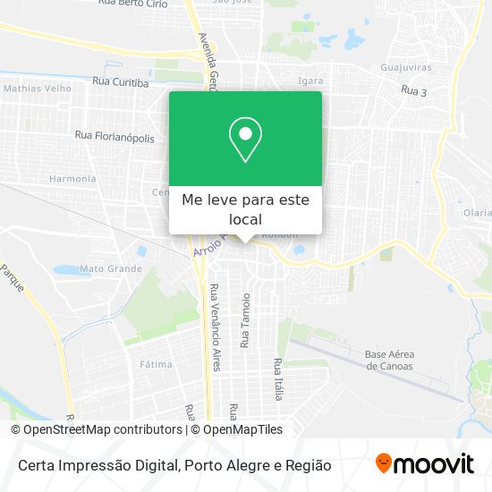 Certa Impressão Digital mapa