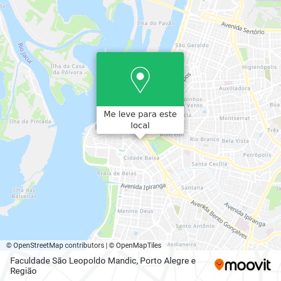 Faculdade São Leopoldo Mandic mapa
