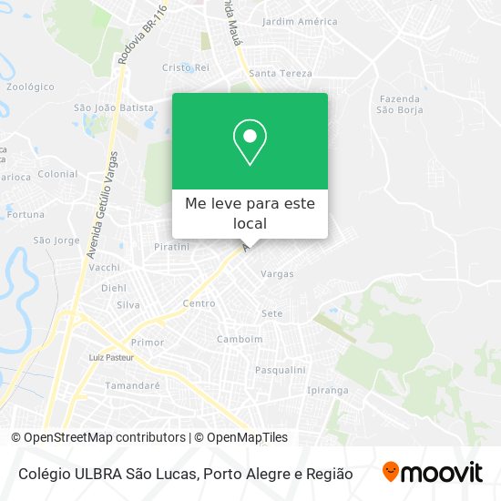 Colégio ULBRA São Lucas mapa