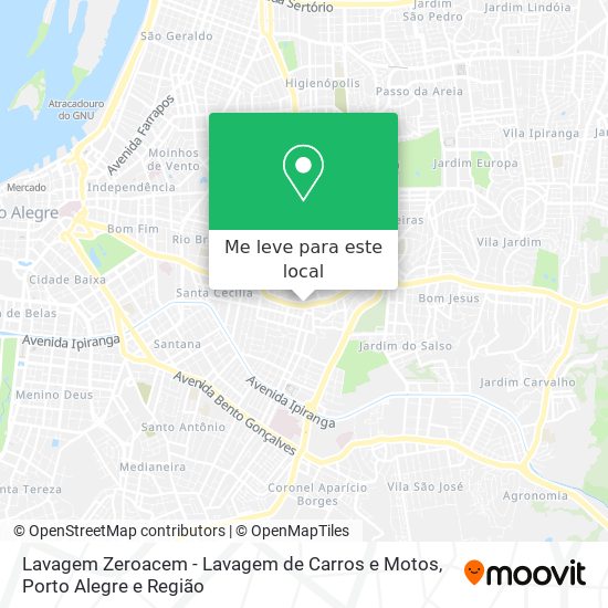 Lavagem Zeroacem - Lavagem de Carros e Motos mapa