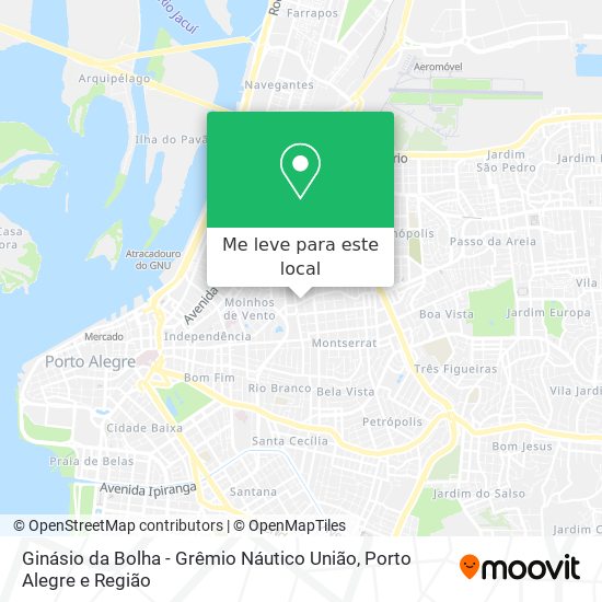 Ginásio da Bolha - Grêmio Náutico União mapa