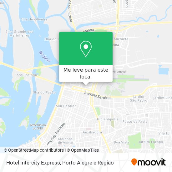 Hotel Intercity Express mapa