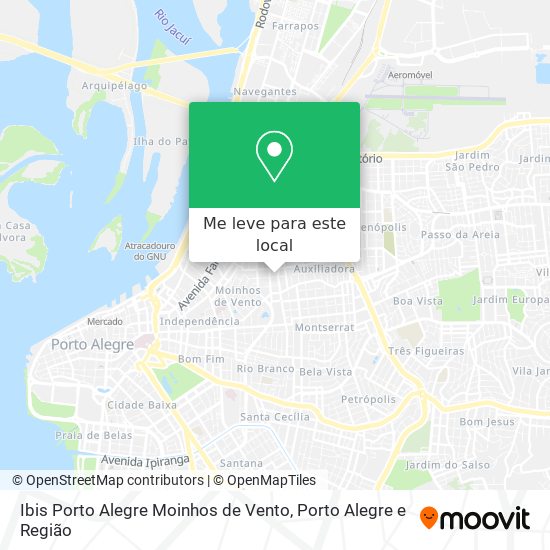 Ibis Porto Alegre Moinhos de Vento mapa