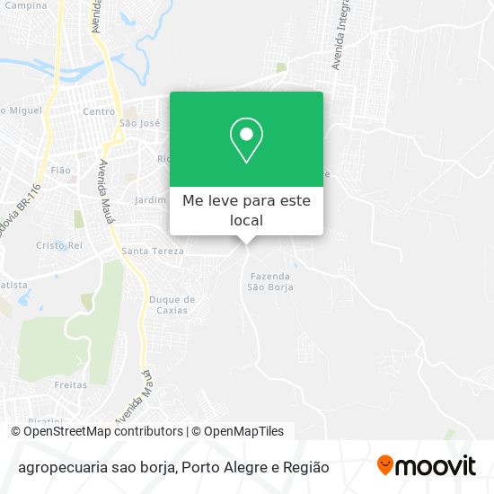 agropecuaria sao borja mapa