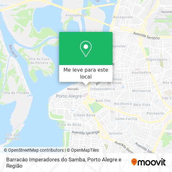 Barracáo Imperadores do Samba mapa