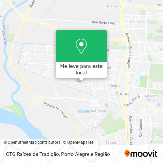 CTG Raízes da Tradição mapa