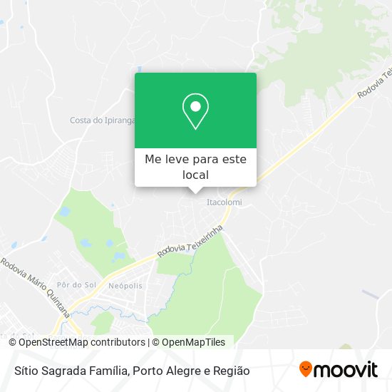 Sítio Sagrada Família mapa