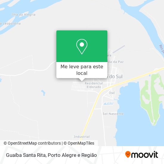 Guaíba Santa Rita mapa