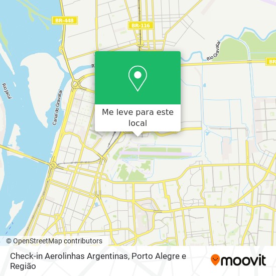 Check-in Aerolinhas Argentinas mapa