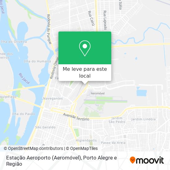 Estação Aeroporto (Aeromóvel) mapa