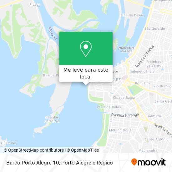 Barco Porto Alegre 10 mapa