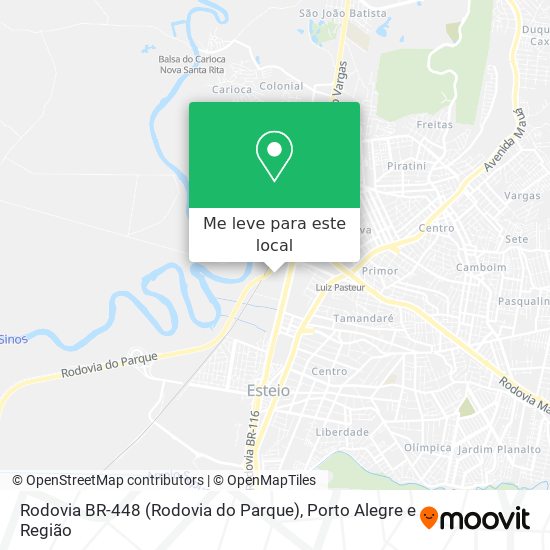 Rodovia BR-448 (Rodovia do Parque) mapa