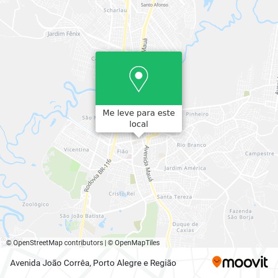 Avenida João Corrêa mapa