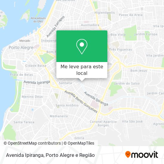 Avenida Ipiranga mapa