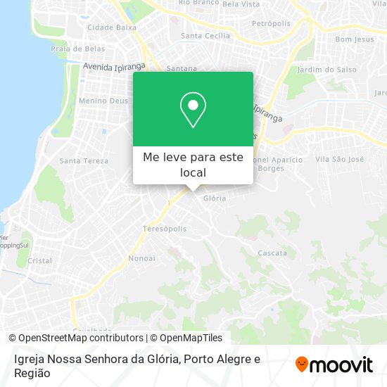 Igreja Nossa Senhora da Glória mapa