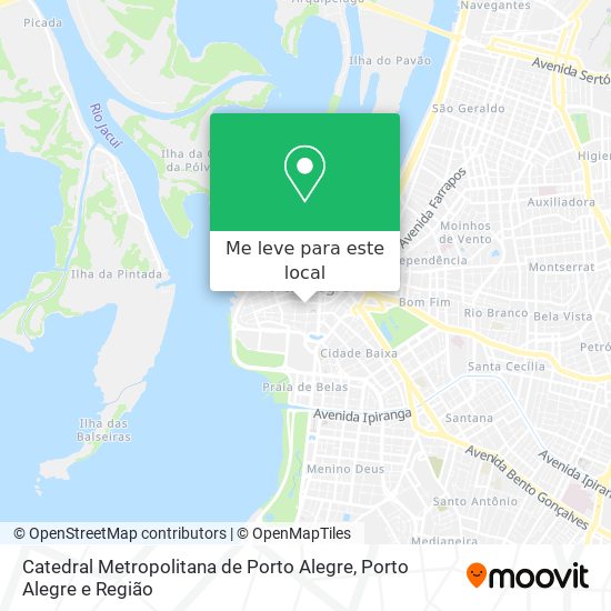 Catedral Metropolitana de Porto Alegre mapa
