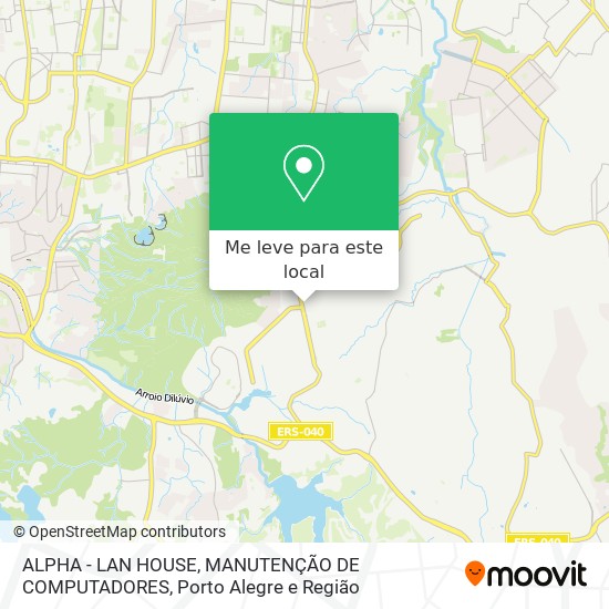 ALPHA - LAN HOUSE, MANUTENÇÃO DE COMPUTADORES mapa
