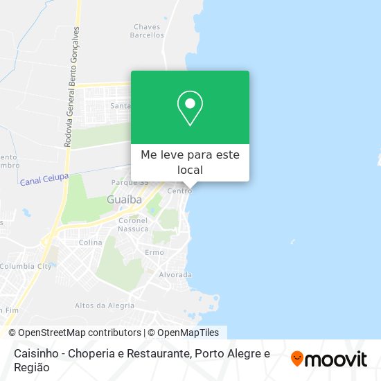 Caisinho - Choperia e Restaurante mapa