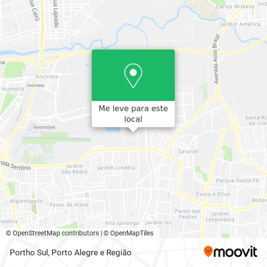 Portho Sul mapa