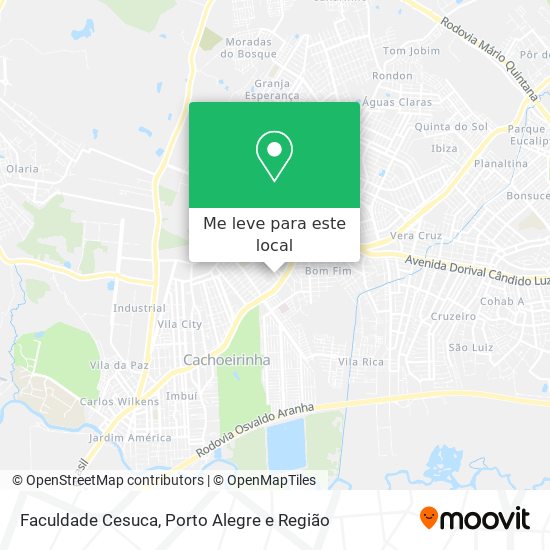 Faculdade Cesuca mapa