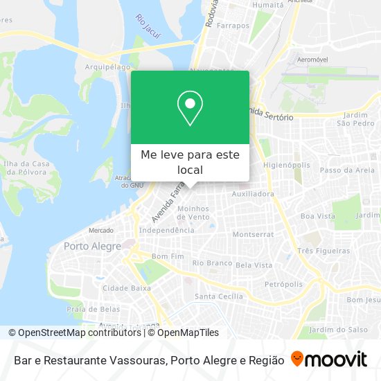 Bar e Restaurante Vassouras mapa