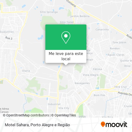 Motel Sahara mapa