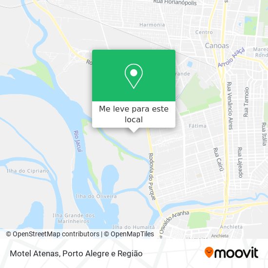Motel Atenas mapa